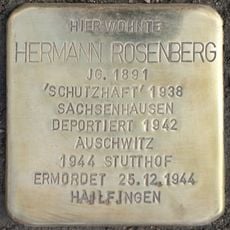 Stolperstein en memoria de Hermann Rosenberg
