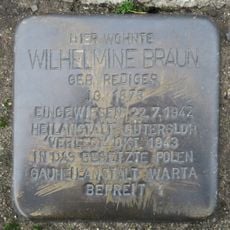 Stolperstein en memoria de Wilhelmine Braun