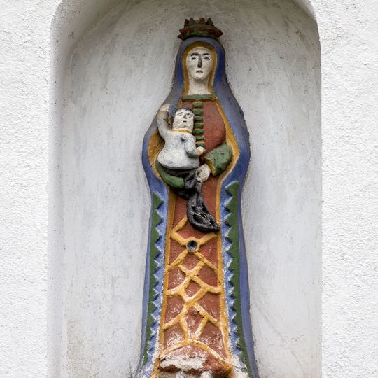 Mörtelplastik der Muttergottes