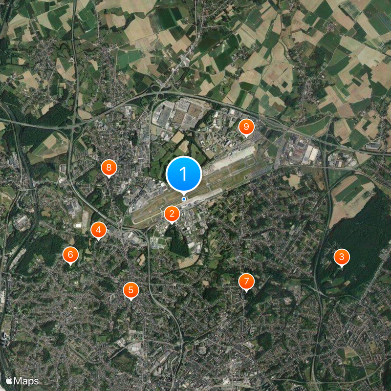 Brussels South Charleroi Airport Map
