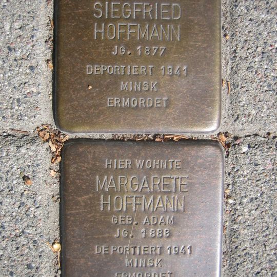 Stolperstein dedicated to Siegfried Hoffmann