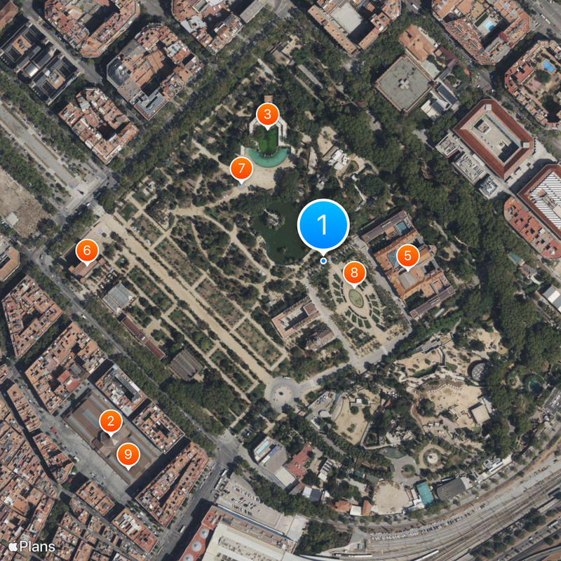 Parc de la Ciutadella Kaart