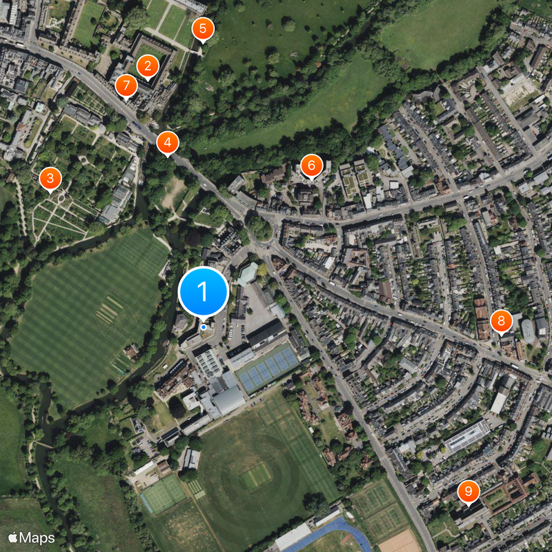 St Hilda's College Map