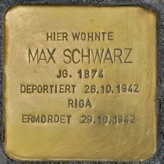 Stolperstein en memoria de Max Schwarz