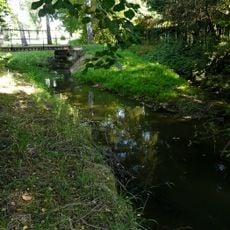 Lávka přes Klenici před soutokem s Kotelskou strohou