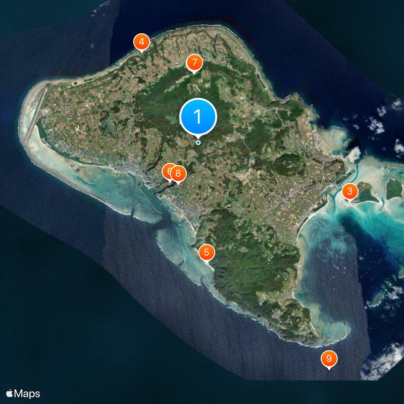 Kume Island Map