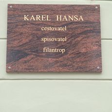Pamětní deska Karla Hansy v Českých Budějovicích