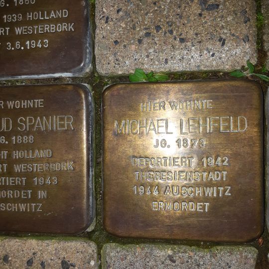 Stolperstein em memória de Michael Dr. Lehfeld