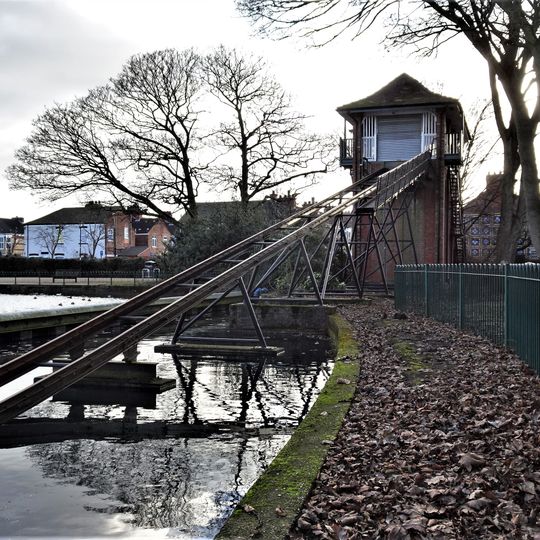Water Chute On The Boating Lake In East Park