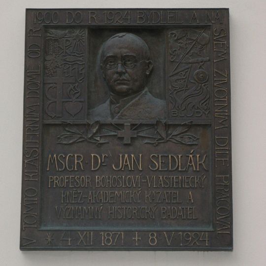 Pamětní deska Jana Sedláka