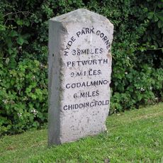 Mile Post At National Grid Reference 9611 3554