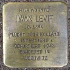 Stolperstein à la mémoire d’Iwan Levie