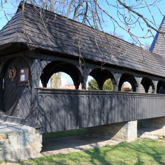 Bridge to the Church of Saint Bartholomew in Kočí