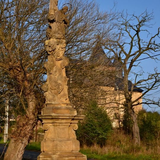 Statue of John of Nepomuk in Škrle