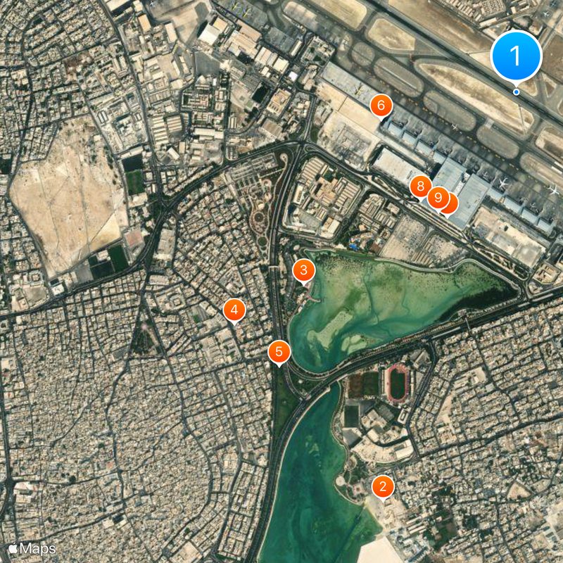 Bahrain International Airport Map