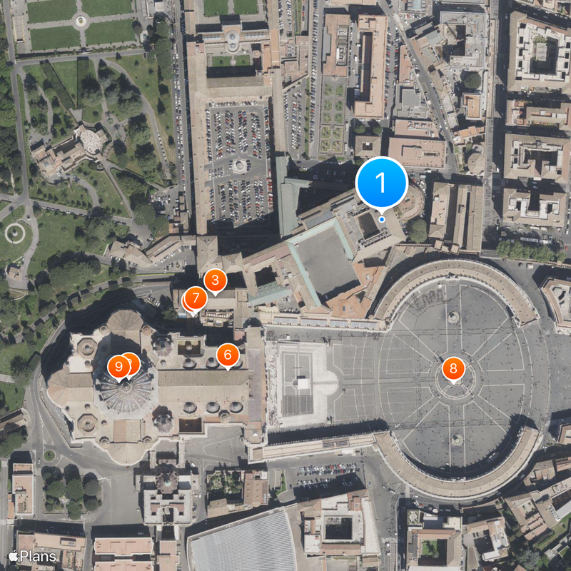 Apostolic Palace Map