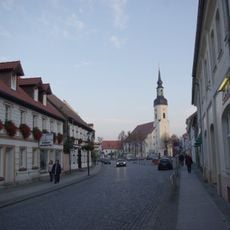 Ensemble Marktplatz mit Ehm-Welk-Straße vom Schlossbezirk bis zum Topfmarkt