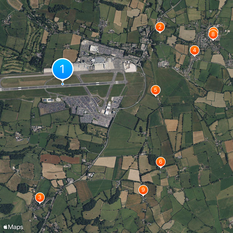 Bristol Airport Map