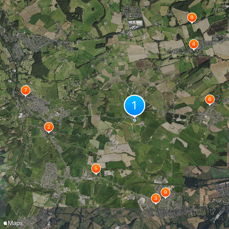 Emley Moor TV Tower Mapa