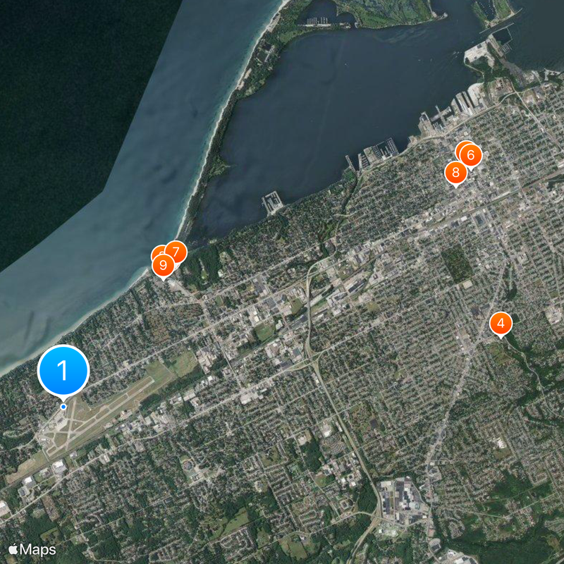 Erie International Airport Map