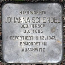 Stolperstein en memoria de Johanna Schendel