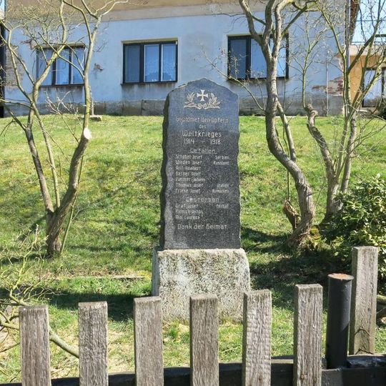 Pomník padlým v 1. světové válce v České Vsi