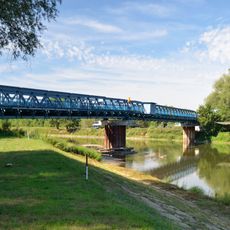 Road bridge over the Morava River between Hohenau and Moravský Svätý Ján