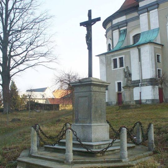 Kříž v ulici Na Příkopě v Šluknově