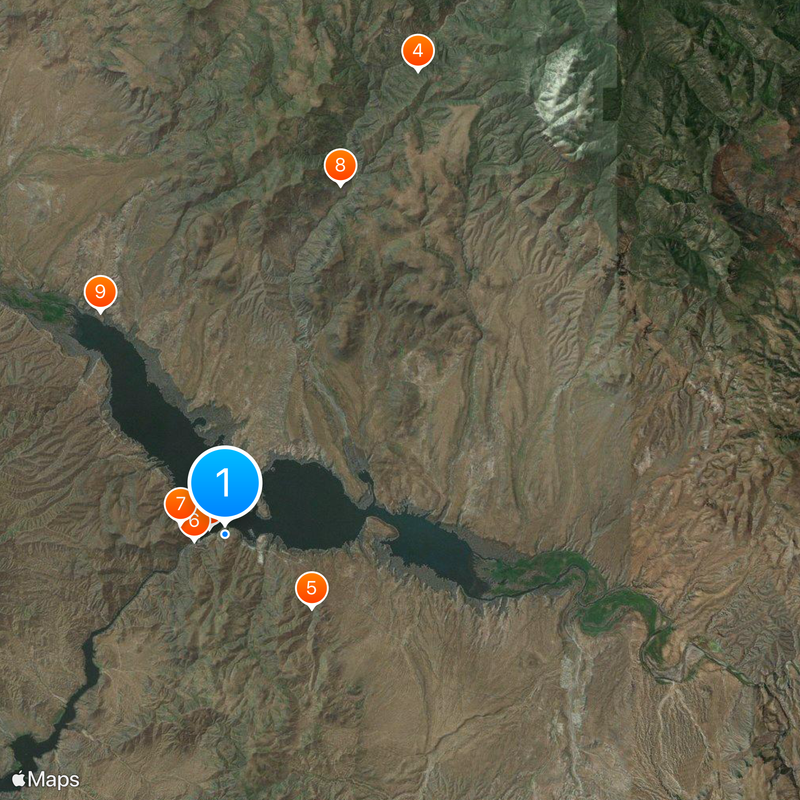 Theodore Roosevelt Lake Map