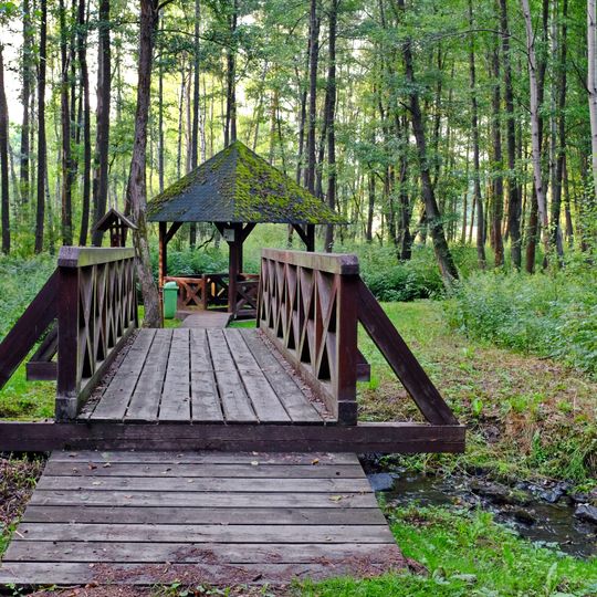 Lávka přes Kosový potok u kyselky v Jedlové