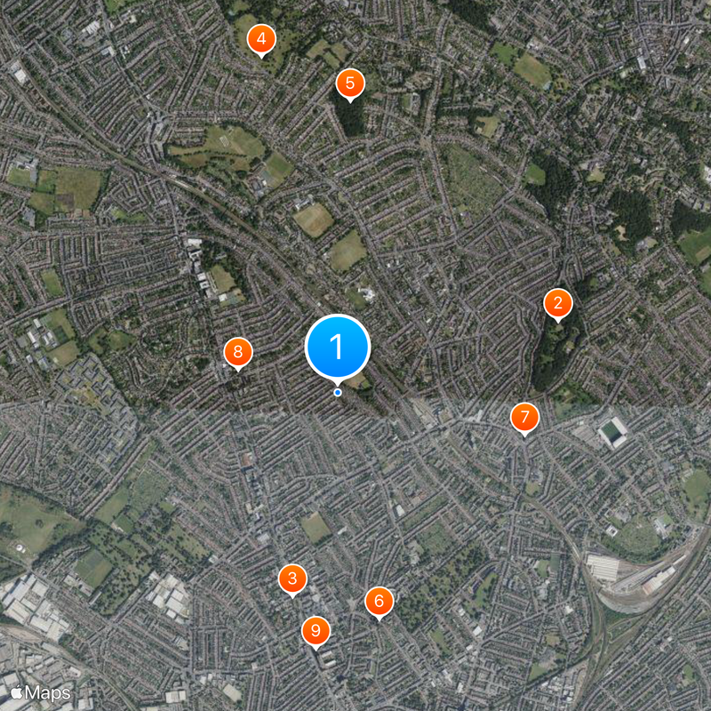Thornton Heath Map