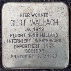 Stolperstein dedicated to Gert Wallach