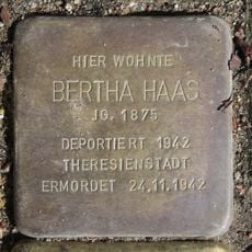 Stolperstein dedicated to Bertha Haas