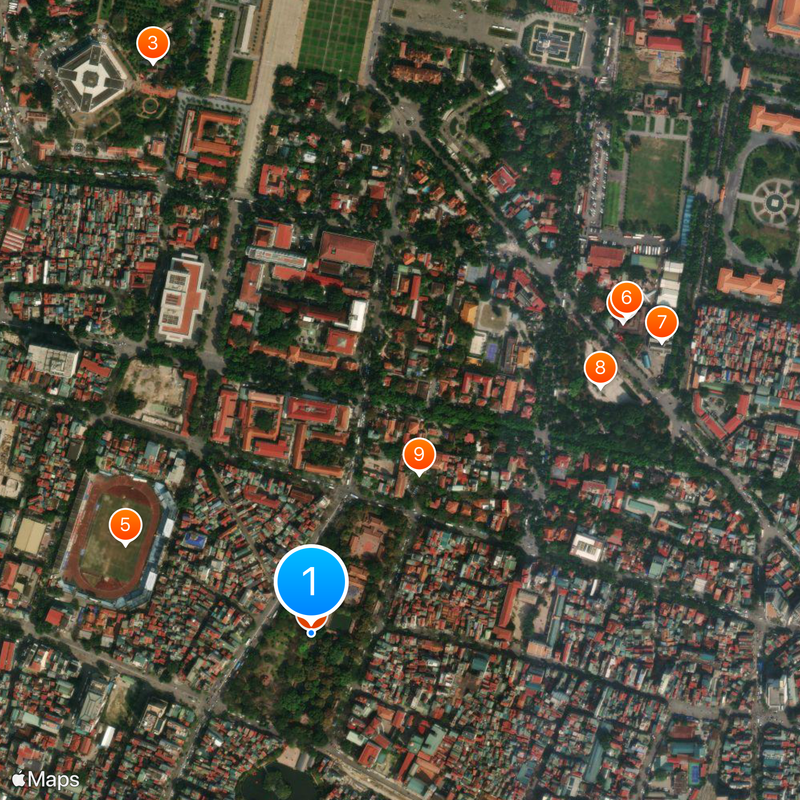 Van Mieu, Świątynia Literatury Mapa