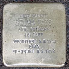 Stolperstein en memoria de Selma Fass