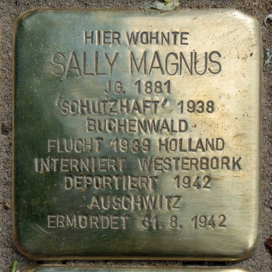 Stolperstein en memoria de Sally Magnus