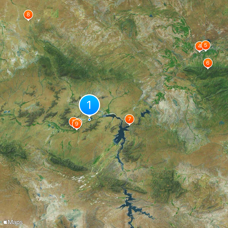 Independence Rock Map