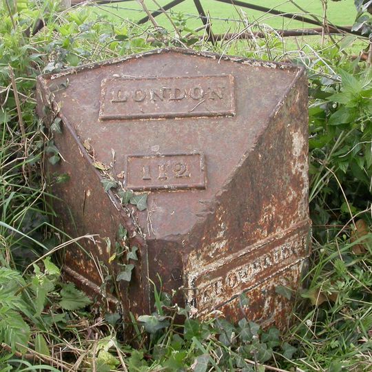 Milepost, near Charlton village