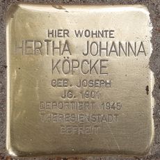 Stolperstein en memoria de Hertha Johanna Köpcke