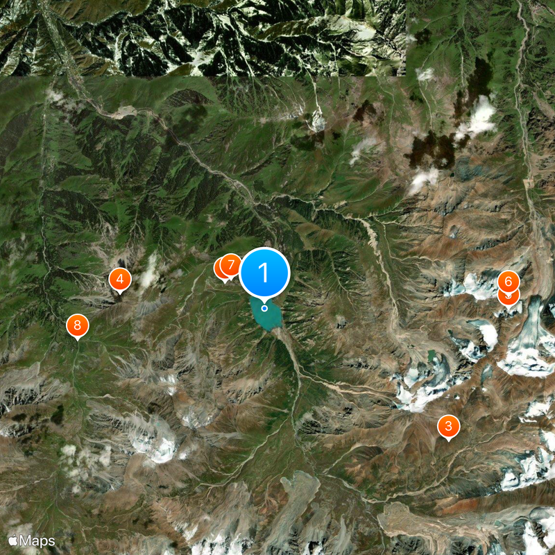 Big Almaty Lake Mapa