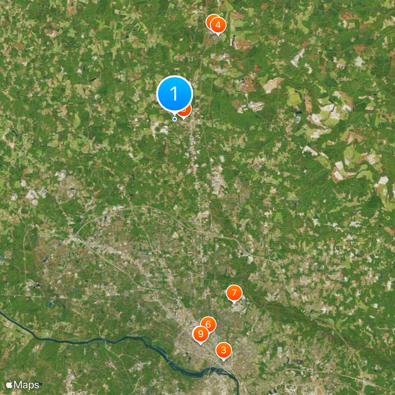 Contea di Hanover Mappa