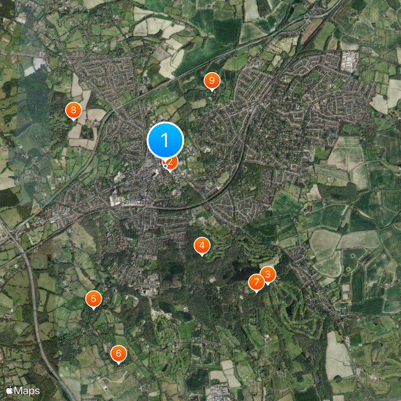 Brentwood Map