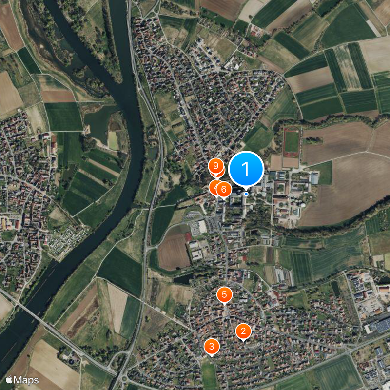 Münsterschwarzach Abbey Map