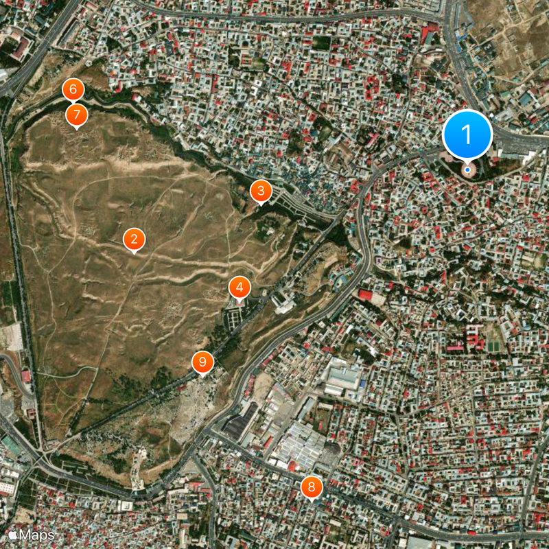 Ulugh Beg Observatory Map