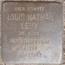 Stolperstein dedicated to Louis Nathan Levy