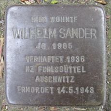 Stolperstein en memoria de Wilhelm Sander