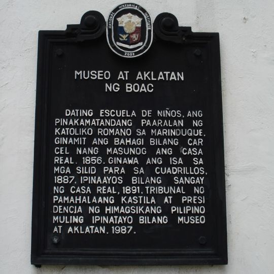 Museum and Library of Boac historical marker