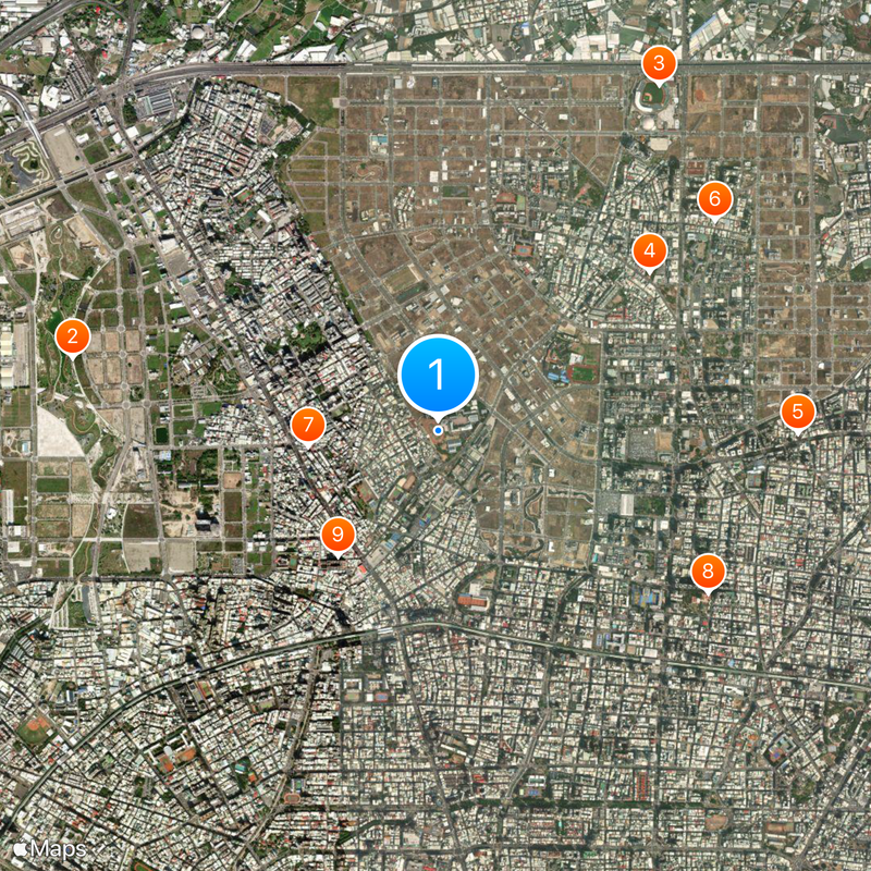 Taichong City Private St. Viator Catholic High School Map