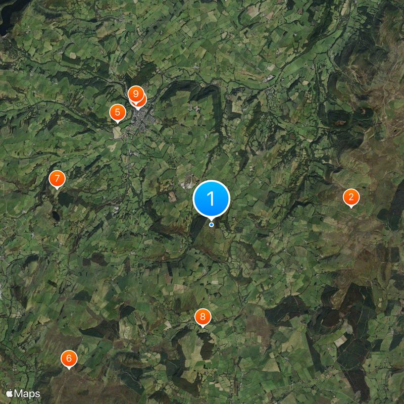 Cambrian Mountains Map