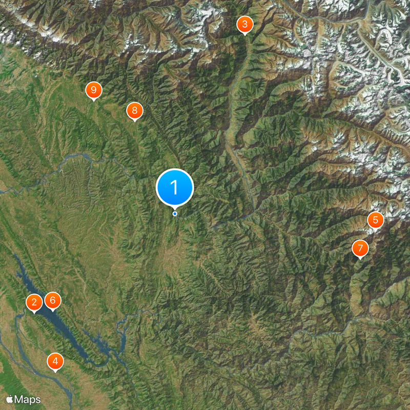 Indian Himalayan Region Harita